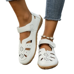 <span class=keywords><strong>Sandalias</strong></span> Casuales Huecas de Tallas Grandes para <span class=keywords><strong>Mujer</strong></span>, Modelo Nuevo de Verano 2026, Más Vendidas, <span class=keywords><strong>Sandalias</strong></span> <span class=keywords><strong>Planas</strong></span> de Color Sólido - Product Image 5