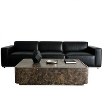 Table basse en résine de forme irrégulière, style Wabi-sabi, minimaliste, moderne, design créatif, meubles de salon pour les petites maisons