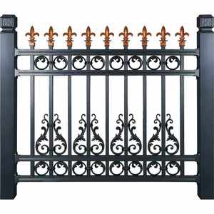 Tay thanh lịch rèn rèn sắt hàng rào nhà vườn thép không gỉ lan can tay vịn cho ban công cầu thang sàn lan can - Product Image 1