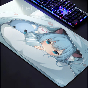 Nekoha shizuku Mousepad Anime Girl Bàn phím pad phụ kiện máy tính xách tay pad chuột lớn chống trượt - Product Image 3