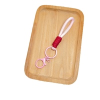 Porte-clés en maille coloré fait main, cordon simple pour téléphone portable, corde tressée, pendentif décoratif pour bouteilles d'eau, jouet poupée, accessoire DIY