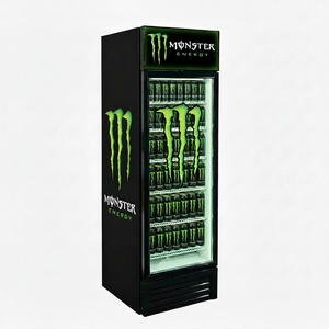 Congélateur vertical de 300 L avec porte vitrée pour boissons, réfrigérateur de présentation pour boissons énergisantes Monster, idéal pour les magasins de proximité - Product Image 2