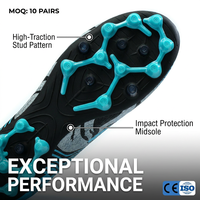 Chaussures de football Firm Ground FG f50 légères et aérodynamiques pour joueurs professionnels en extérieur