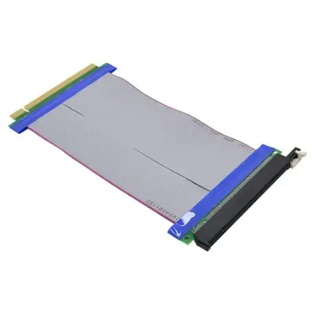 PCI-E 16X إلى 16X الناهض بطاقة PCIe X16 موسع مرنة الشريط تمديد مهائي كابلات