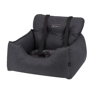 Peppy Friends LS-asiento de coche de seguridad para perros con correa, impermeable, cama de viaje para mascotas, mueble protector de suelo