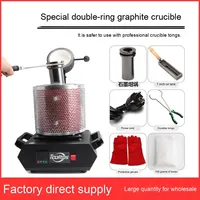 Four à induction industriel portable de 1 kg avec creuset en graphite pour la fusion de l'or, de l'argent et du cuivre, idéal pour une utilisation expérimentale