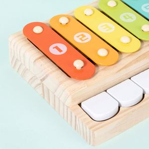 Jouets musicaux en bois naturel pour enfants, clavier en bois, jouet musical, piano pour bébé, xylophone - Product Image 3