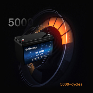 แบตเตอรี่พลังงานแสงอาทิตย์12โวลต์แบตเตอรี่พลังงานแสงอาทิตย์และแผงโซลาร์เซลล์แบตเตอรี่ LiFePO4สมบูรณ์ - Product Image 4