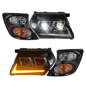 ไฟหน้า LED Daytime Running Light สำหรับ Nissan Patrol Y61 ปี 1999-2003 พร้อมไฟเลี้ยว เลนส์เลเซอร์ อัพเกรดชุดไฟหน้า คู่ - Product Image 4