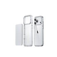 Coque de téléphone cristalline Durable 2 en 1 TPU PC Coque rigide antichoc Accessoires mobiles Logo personnalisé Couverture de téléphone pour iPhone 17