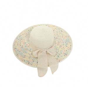 Sombrero de Paja Unisex, Estilo Homburg, para Verano, Viajes, Pesca, Playa, Protección UV, Ala Ancha, Plegable - Product Image 6