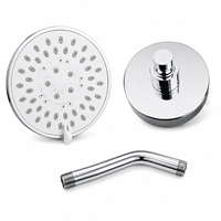 Douche suspendue professionnelle en aluminium avec support de montage décalé et corps robuste pour vestiaire de centre de fitness