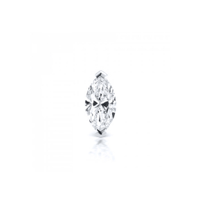 Bijoux turcs en argent sterling S925 et zircon, tendance, piercing d'oreille en forme d'œil de cheval, clou d'oreille à tige unique - Product Image 2