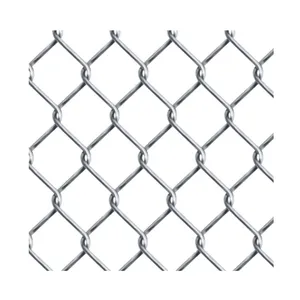 Hot Sale Galvanized Wire Chain Link Fence Diamond Size Mesh Football Field Fence 50X50 Chain Link Fence