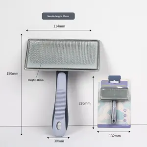 Peigne en métal pour animaux de compagnie, outil de toilettage pour chiens et chats, élimination des poils de chat et de <span class=keywords><strong>chien</strong></span> - Product Image 6