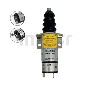 Lister Petter-Válvula Solenoide de apagado de combustible, SA-3405T de motor diésel de 12V, 1502-12C7U2B2S1, solenoide 366-07197 36607197