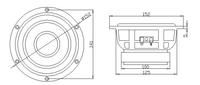 Audio Labs Top End 5,25 ''Ceramic Pots Bass Driver Woofer Subwoofer Transductor Altavoz