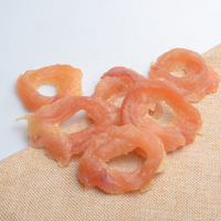 Aliments pour animaux de compagnie de qualité supérieure saveur poulet, en forme de cercle, vente en gros, aliments secs pour animaux de compagnie, aliments en conserve, anneaux de poulet moelleux, fabrication OEM
