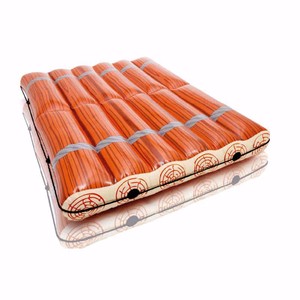 Inflatable Wooden Double Floating Bed Brown 180x150 Pvc Adult Pool Float Raft - Product Image 5