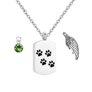 Joyas <span class=keywords><strong>de</strong></span> cremación para cenizas Alas <span class=keywords><strong>de</strong></span> ángel Recuerdo conmemorativo Joyas para cenizas <span class=keywords><strong>de</strong></span> mascotas / gatos / perros - Product Image 2