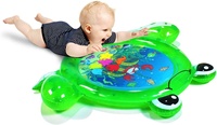 Tapis de jeu gonflable en PVC écologique de qualité supérieure avec motif animalier pour bébés et tout-petits de 0 à 2 ans, idéal pour le temps sur le ventre et l'éveil à la marche