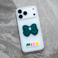 Nouvelle coque de téléphone populaire en TPU mat givré avec des motifs personnalisés, nœud papillon, pour Xiaomi Redmi Note 14 Pro 5G, coque arrière pour filles