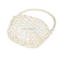 Panier à œufs blanc vide, panier à fleurs en osier, pour cadeaux