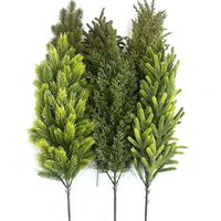 Branches de pin artificielles tiges de verdure de Noël aiguilles de pin branches de remplissage d'arbre de Noël pics de pin pour bricolage guirlande de guirlande