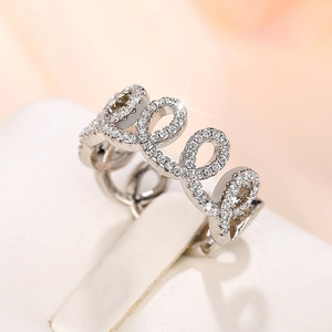 Anello con Design a Corona Curva per Dito Indice da Donna - Product Image 6