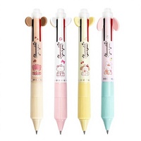 Stylo gel thermochromique effaçable quatre couleurs à encre liquide pour journalisation, école et bureau