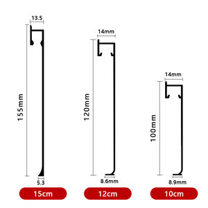 Fabricant OEM, plinthe LED en aluminium sur mesure, profil <span class=keywords><strong>de</strong></span> plinthe en alliage d'aluminium, plinthe LED au design moderne - Product Image 6