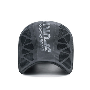 Unisex Baseball Cap Mesh Breathable Sun Protection Summer <b>Hat</b> Dark Gray - Product Image 1