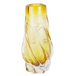 Vaso Art Deco in Cristallo Soffiato a Mano da 30 cm, <span class=keywords><strong>Turchese</strong></span> con Intricati Motivi in Vetro Trasparente Intrecciato, Decorazione per Matrimoni - Product Image 2