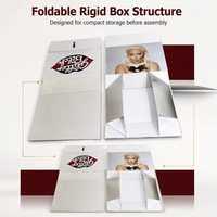 Fabricant de boîtes rigides pliantes en satin de soie de luxe avec fermeture magnétique, boîtes personnalisées avec logo pour l'emballage des perruques
