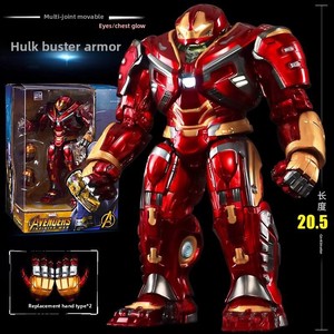 Figurine Iron Man Lumineuse sous Licence Officielle <span class=keywords><strong>Marvel</strong></span>, Armure Anti-Hulk Zhongdong, Emballage Boîte, 14 Ans et Plus, Article de Collection - Product Image 3