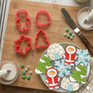 Moule et emporte-pièce en plastique pour Halloween et l'automne, gaufrage <span class=keywords><strong>de</strong></span> Fondant, modèle <span class=keywords><strong>de</strong></span> pochoir - Product Image 4