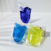 Brillant à lèvres 50ml, Base de Gel, matières premières, Fruit arc-en-ciel, couleur cristal, paillettes scintillantes, brillant à lèvres, bricolage, poche de support