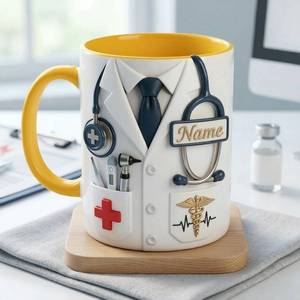 <span class=keywords><strong>Tasse</strong></span> à café décorative en céramique Lady Wind Design, compatible lave-vaisselle et micro-ondes, idéale <span class=keywords><strong>pour</strong></span> un cadeau de la Journée des infirmières - Product Image 4