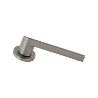 Poignée de porte ronde moderne de luxe en acier inoxydable couleur bronze, design de poignée de porte principale pour salle de bain