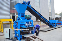 Machine à petits blocs semi-automatique à emboîtement pour béton ciment machines de fabrication de briques QT4-35 machine à blocs creux manuelle