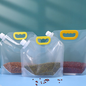 Sac de stockage et d'emballage pour céréales, anti-humidité et anti-insectes, sac scellé épaissi, conteneur portable pour aliments, riz et haricots, sac à bec verseur - Product Image 3