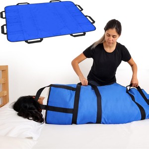 <b>Nursing</b> Transfer <b>Pad</b> 120cmx100cm Waterproof Moving Mat For Elderly Patients Care Bed Sheet - Product Image 4