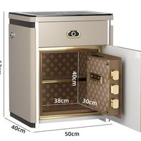 Armoire de chevet intelligente transfrontalière avec coffre-fort intégré, recharge sans fil, haut-parleur multifonction, sécurité par empreinte digitale, design minimaliste