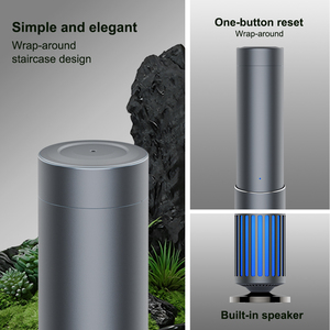 Khách sạn Kim loại 150ml Máy tính để bàn hương liệu khuếch tán không khí lạnh công nghệ + Máy nghe nhạc hẹn giờ cài đặt pin miễn phí - Product Image 3