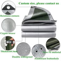 Bâche en PE enduit blanc imperméable 160g/m² pour extérieur, abri de jardin, échafaudage, toile de protection pour animaux domestiques, auvent teinté léger
