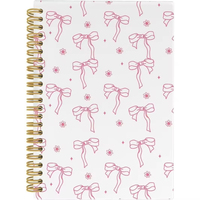 Carnet de prière et d'étude pour femmes, cadeau chrétien pour filles, journal de dévotion quotidien mignon et élégant, couverture en cuir spirale