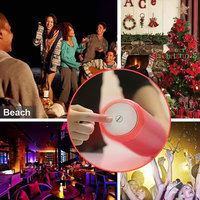 Sous-verre lumineux transparent rond à LED multicolore changeant de couleur pour la maison, les événements, les mariages et les bars