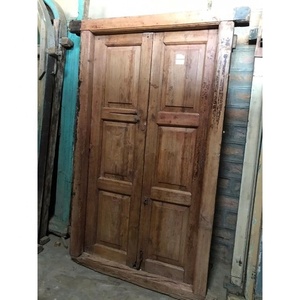 เก่าอินเดียประตูด้านหน้าโบราณแกะสลักประตูด้านหน้าโบราณแกะสลักอินเดียประตู - Product Image 6