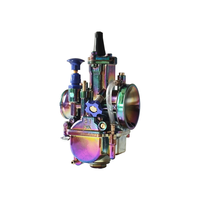 Carburateur de moto PWK21 Carburateur coloré universel de 21mm avec jet de puissance pour moteur 2/4 temps Scooters de moto ATV UTV