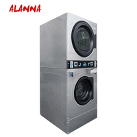 Lavadora Comercial Profesional ALANNA de 12 kg/15 kg/20 kg, Lavadoras y Secadoras que Funcionan con Monedas